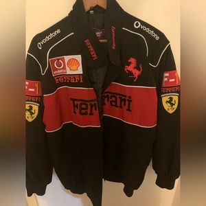Rare Vintage Ferrari Formula 1 Racing Jacket Black Size M